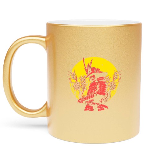 Kanji Japan Katana Sword Ninja Samurai Metallic Mugs