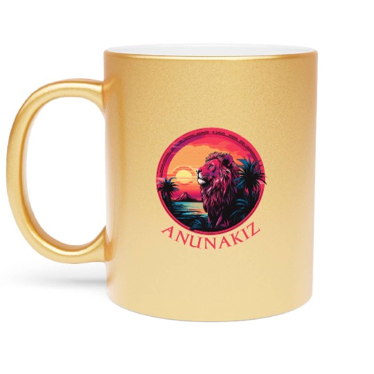 Anunakiz Lion of Ishtar’s Horizon Metallic Mugs