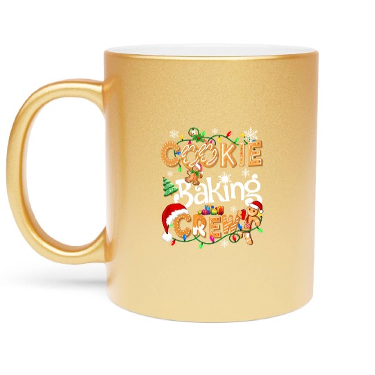 Cookie baking crew Cooking Lover Xmas Gingerbread Metallic Mugs