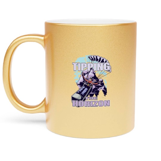 Tipping the Horizon Metallic Mugs