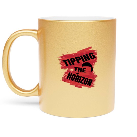Tipping the Horizon Metallic Mugs