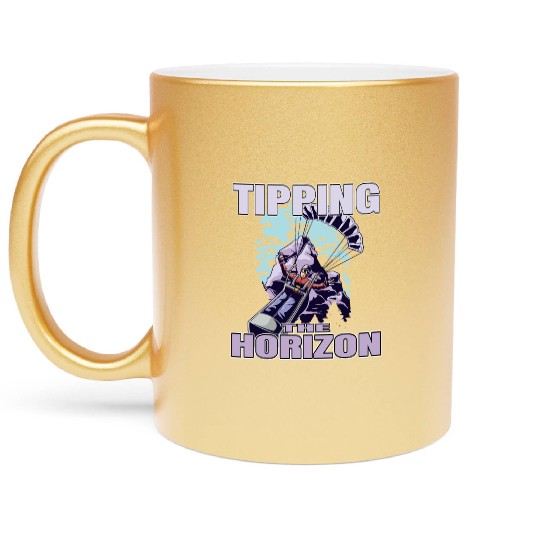 Tipping the Horizon Metallic Mugs