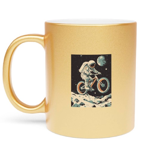 Astro Biking Metallic Mugs