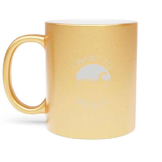 I Want To Believe -Nessie Metallic Mugs