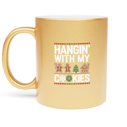 Hanging Cookies Gingerbread Gingerbread Sarcasm Metallic Mugs