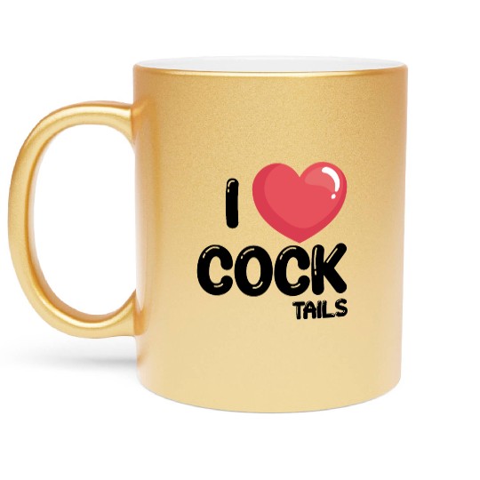 Funny I Love Cocktails 1 Metallic Mugs