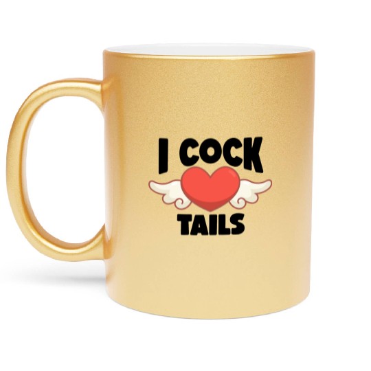 Funny I Love Cocktails 7 Metallic Mugs