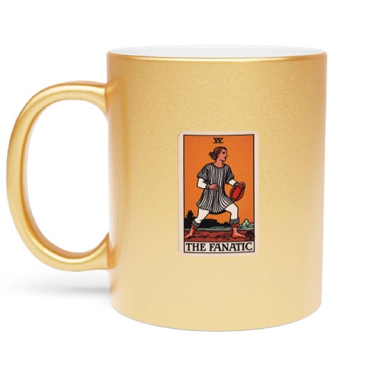 The Fanatic Fantasy Football Tarot Card Football Metallic Mugs