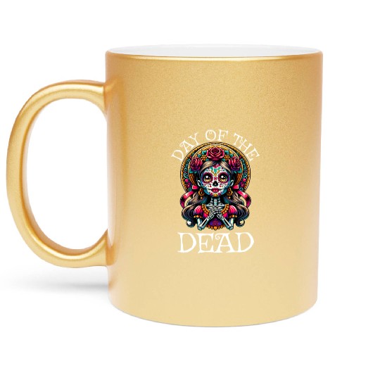 Day of the Dead Karnival, Halloween and Día de los Metallic Mugs