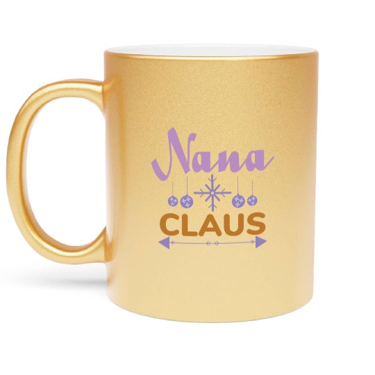 Nana Claus Metallic Mugs