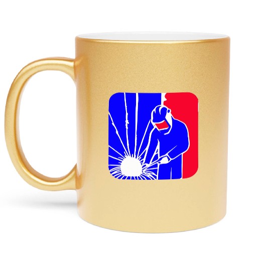 Major League Welder Sticker – Ideal Welding Gift Metallic Mugs