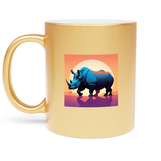 Rhinoceros - 01 Metallic Mugs