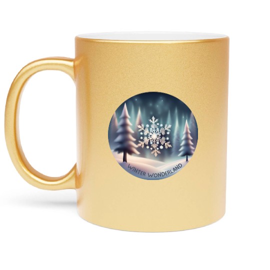 Winter Wonderland Metallic Mugs