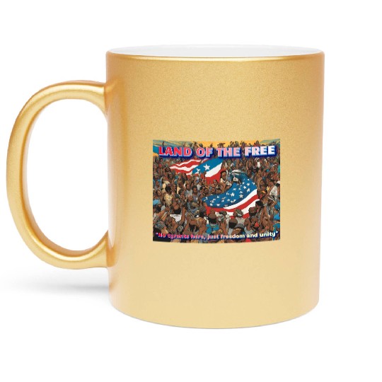 Land Of The Free Metallic Mugs