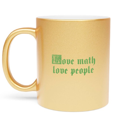 Love math love people Metallic Mugs