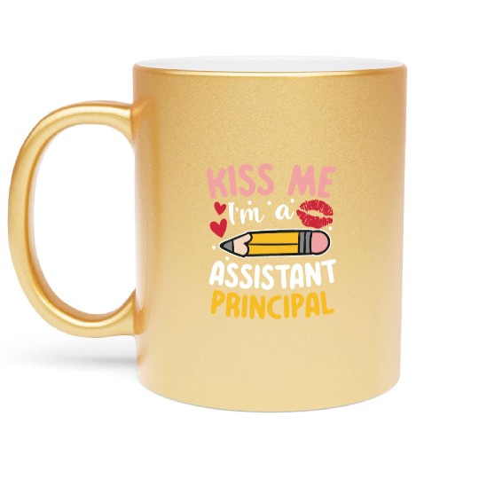I'm An Assistant Principal for a School Counselor Metallic Mugs