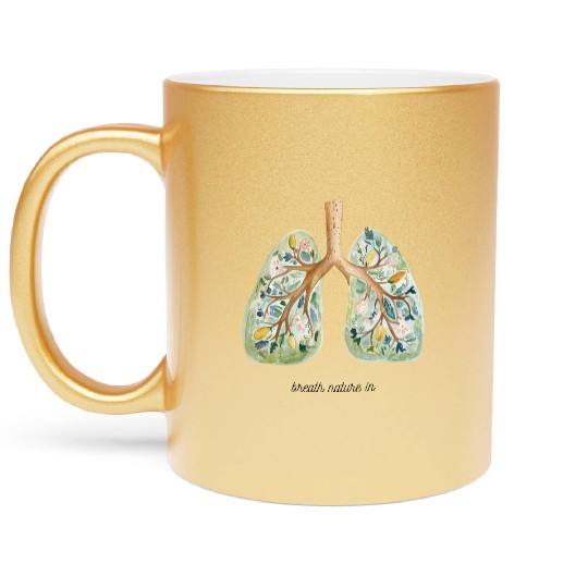Breath Nature In Metallic Mugs
