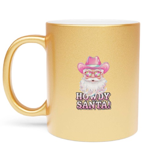 Santa Claus Christmas, Merry Christmas Metallic Mugs