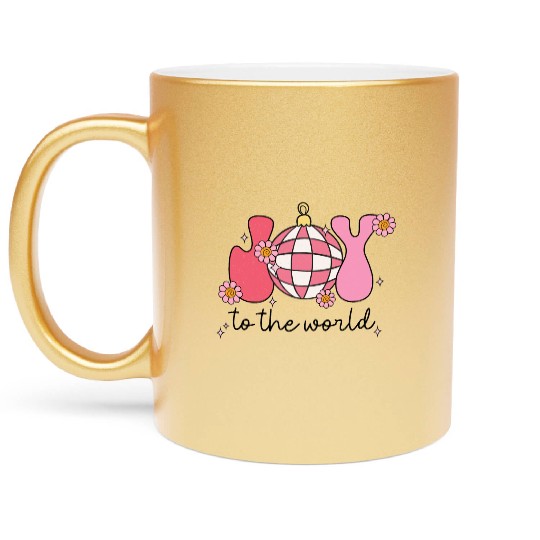 JOY TO THE WORLD Metallic Mugs
