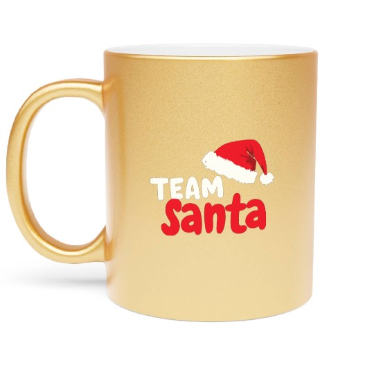 Team Santa Santa Claus Christmas Santa Claus Metallic Mugs