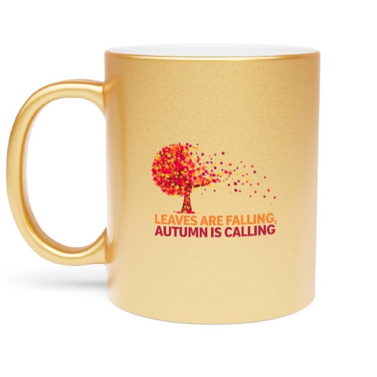 Fall Vibes and Autumn Spirit Metallic Mugs