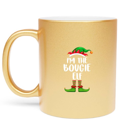 I'm The Bougie Elf Metallic Mugs Matching Family Christmas