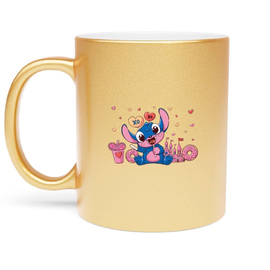 Happy Valentines Day Metallic Mugs