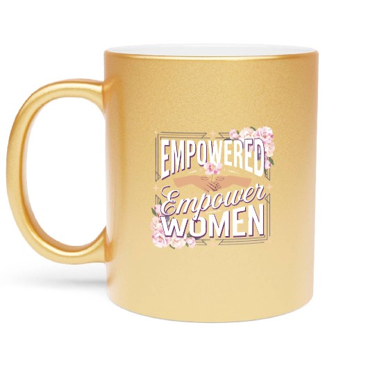 strength in sisterhood Metallic Mugs