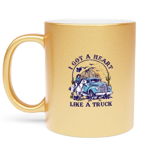 I Got A Heart Like A Truck Metallic Mugs