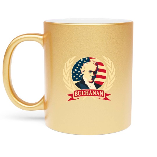 President James Buchanan Metallic Mugs