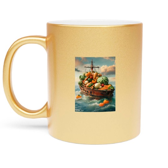 Harvest High Seas Metallic Mugs