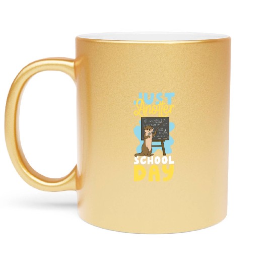 Otter Pre-School First Grade Back Metallic Mugs