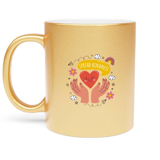 World Kindness Day Metallic Mugs