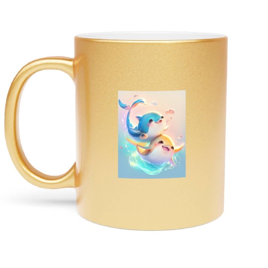 Happy birthday bevels tuna Metallic Mugs