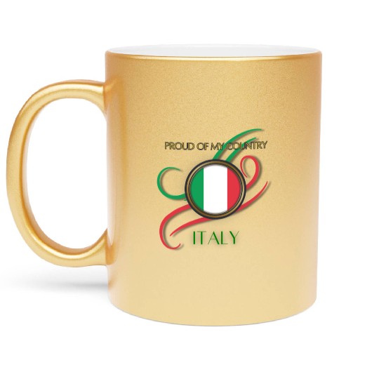 Tricolor Pride: Spirit of Italy Metallic Mugs