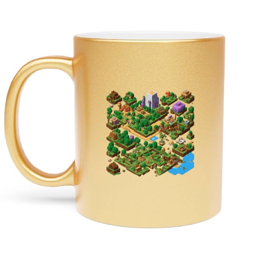 The world of classic video games 2 Metallic Mugs
