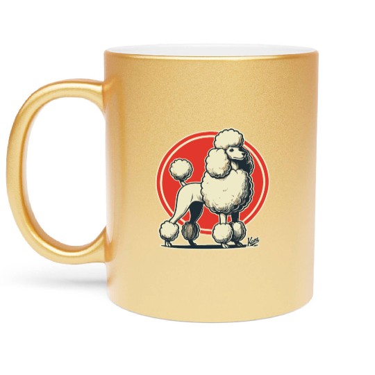 Majestic Poodle Metallic Mugs