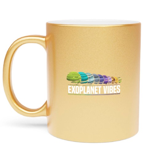 Exoplanet Universe Space Astronomer Astronomy Metallic Mugs