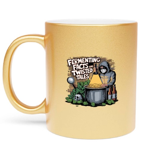Craft Beer Brewing & True Crime Twisted Tales Metallic Mugs