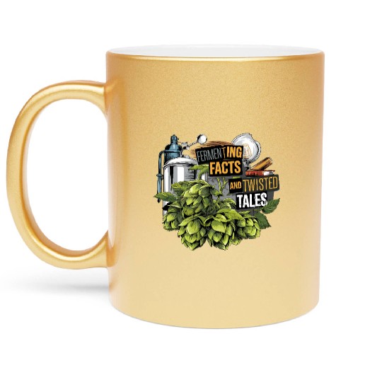 Craft Beer Brewing & True Crime Twisted Tales Metallic Mugs
