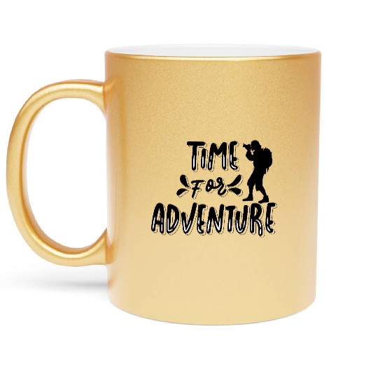 Time For Adventure Metallic Mugs