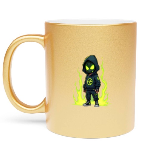 Toxic Menace - Radioactive Streetwear Warrior Metallic Mugs