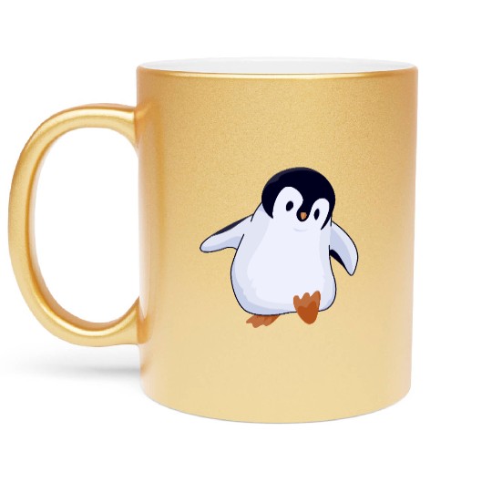 Cute Penguin Metallic Mugs