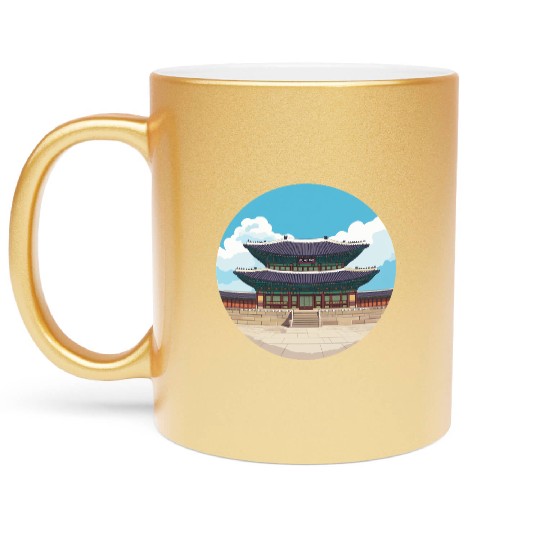 Old school Chinese kung fu Metallic Mugs