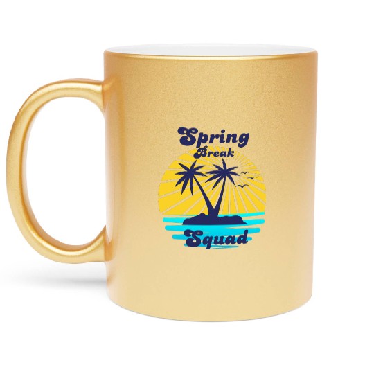 Spring Break Squad Metallic Mugs
