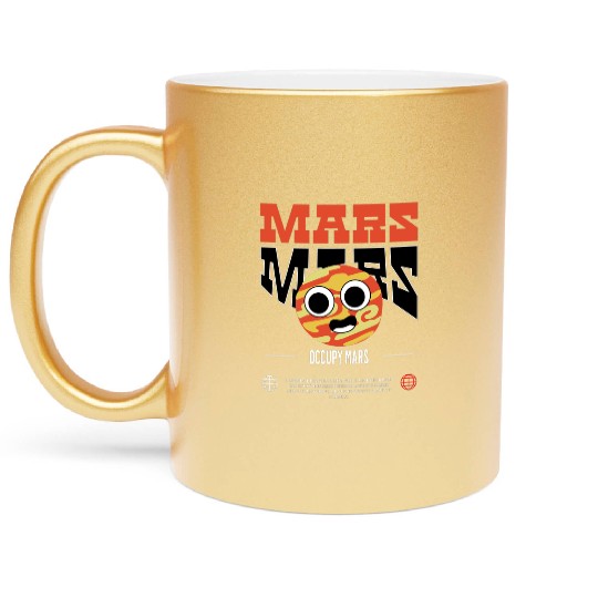 Occupy Mars – Explore the Red Planet Metallic Mugs