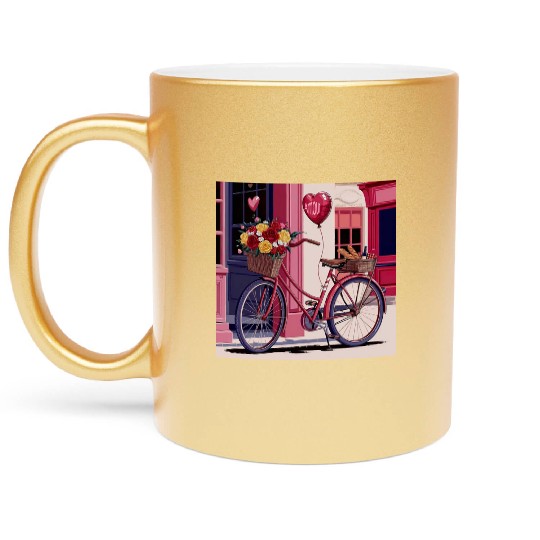 French Picnic Metallic Mugs