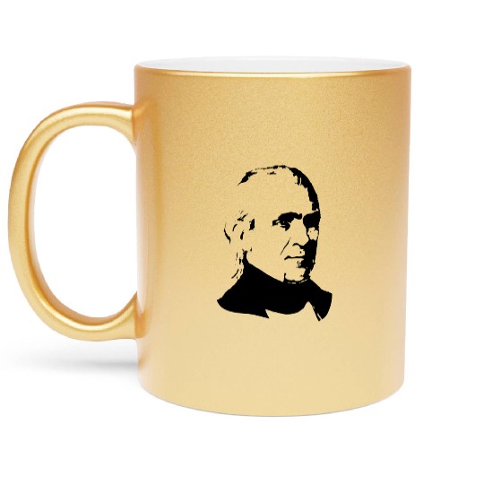 President James K Polk Metallic Mugs