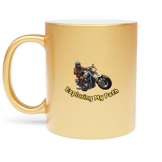 Road Trip - Exploring My Path Metallic Mugs