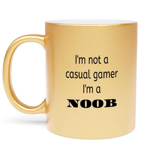 gamer casual gamer, funny video gamer Metallic Mugs tees